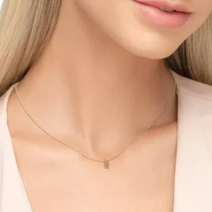 Halskette Tiny Dog Tag, 14 Karat Gelbgold-LEAF Hot