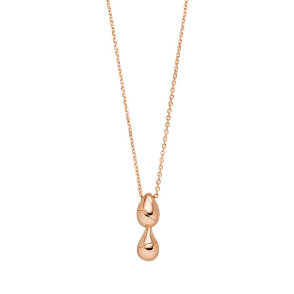 halskette_two_drop__karat_0-1.webp Halskette Two Drop, 18 Karat Rosegold vergoldet-LEAF Outlet