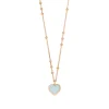 Halskette Valentine, 18 Karat Rosegold vergoldet-LEAF Best