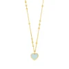 Halskette Valentine, 18 Karat Gelbgold vergoldet-LEAF Clearance