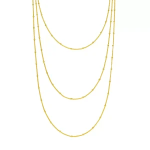 Halskette WATERFALL, 18 Karat Gelbgold-LEAF Hot