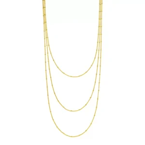 Halskette WATERFALL, 18 Karat Gelbgold-LEAF Hot