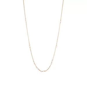 Halskette White Pearls, 14 Karat Rosegold-LEAF Discount