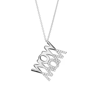 Halskette WOW MOM, 925 Sterlingsilber-LEAF Best