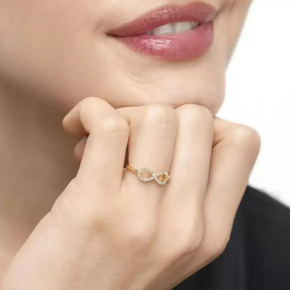 infinityring_mit_diamante_1-2.webp Infinityring mit Diamanten, 18 Karat Gelbgold-LEAF Sale
