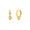 Mini Creole Single Stud, 18 K Gelbgold vergoldet-LEAF Best