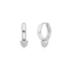 Mini Creole Single Stud, 925 Sterlingsilber-LEAF Outlet