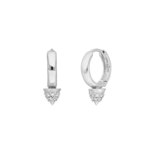 Mini Creole Single Stud, 925 Sterlingsilber-LEAF Outlet