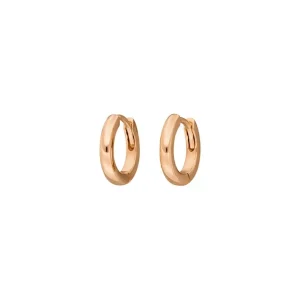 Mini-Klappcreolen, 18 K Rosegold vergoldet-LEAF New