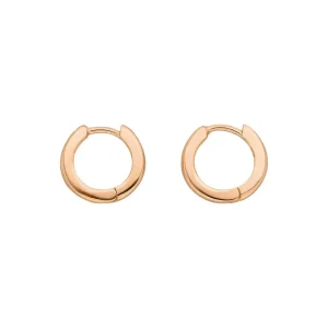 Mini-Klappcreolen, 18 K Rosegold vergoldet-LEAF New