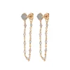 Ohrhänger Flying Gem, Labradorit, 18 K Rosegold vergoldet-LEAF Hot