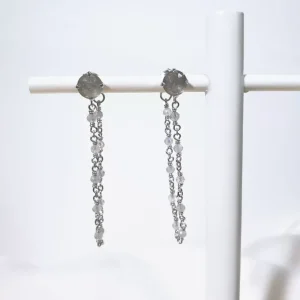 Ohrhänger Flying Gem, Labradorit, 925 Sterlingsilber-LEAF Hot