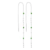 Ohrhänger Flying Gems, Grüner Achat, 925 Sterllingsilber-LEAF New