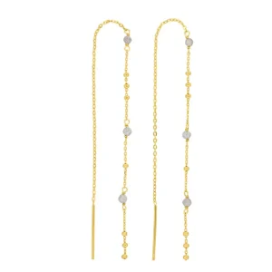 Ohrhänger Flying Gems, Labradorit, 18 K Gelbgold vergoldet-LEAF Sale