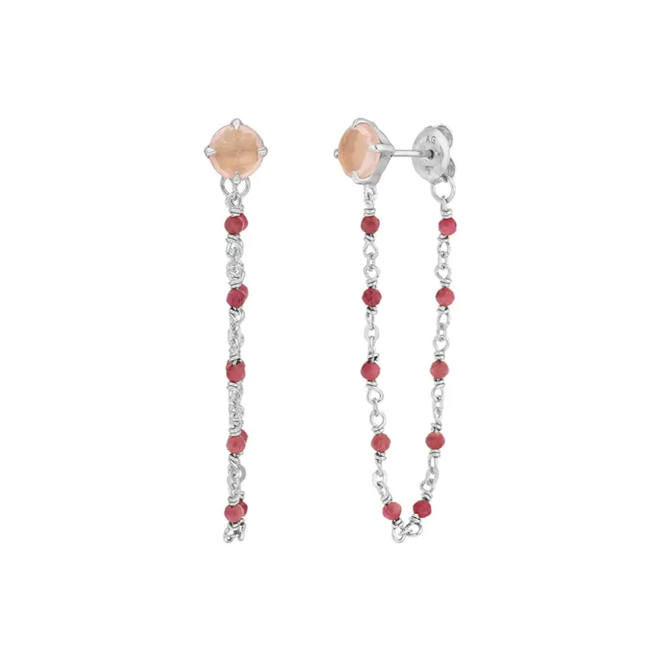 ohrhnger_flying_gems_rose_0.webp Ohrhänger Flying Gems, Rosenquarz, 925 Sterlingsilber-LEAF Best