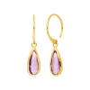Ohrhänger Gem Drop, Amethyst, 18 K Gelbgold vergoldet-LEAF Outlet