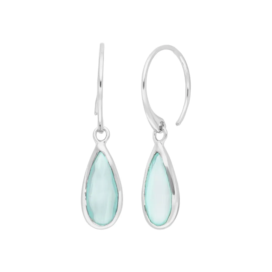 ohrhnger_gem_drop_aqua_ch_0.webp Ohrhänger Gem Drop, Aqua Chalzedon, 925 Sterlingsilber-LEAF Hot
