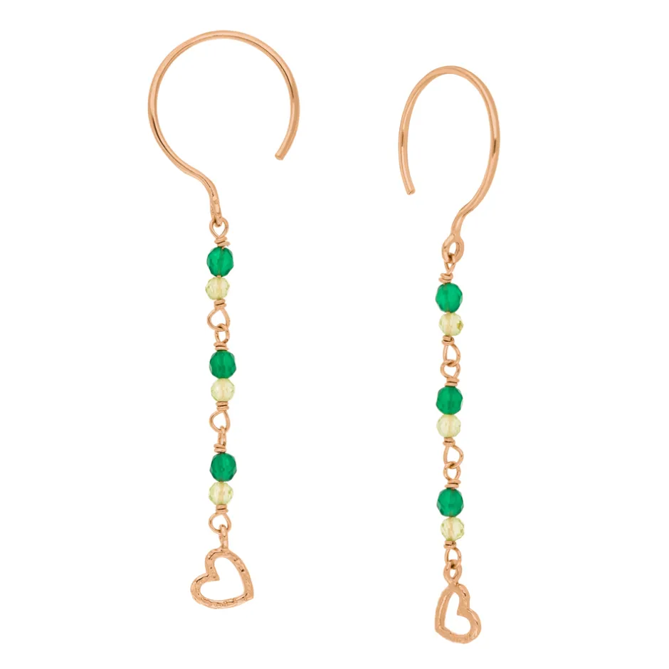 ohrhnger_grner_achat__k_r_0.webp Ohrhänger Grüner Achat, 18 K Rosegold vergoldet-LEAF Clearance