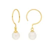 Ohrhänger Single Pearls, 14 Karat Gelbgold-LEAF Hot