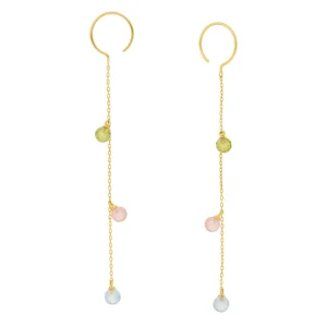 Ohrhänger Sweet Gems, 14 Karat Gelbgold-LEAF New