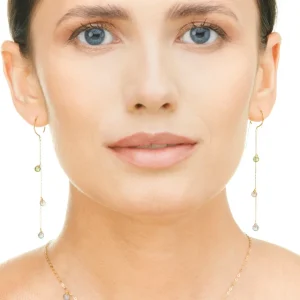 Ohrhänger Sweet Gems, 14 Karat Gelbgold-LEAF New