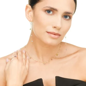 Ohrhänger Sweet Gems, 14 Karat Gelbgold-LEAF New