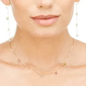 Ohrhänger Sweet Gems, 14 Karat Gelbgold-LEAF New