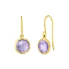 Ohrringe Amethyst, 14 Karat Gelbgold-LEAF Discount
