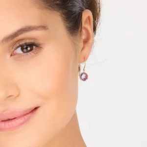 Ohrringe Amethyst, 14 Karat Gelbgold-LEAF Discount