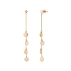 Ohrringe Platelet Kette, 14 Karat Rosegold-LEAF Clearance