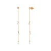 Ohrringe PURE Chain mit Diamanten, 18 Karat Rosegold-LEAF Online