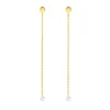 Ohrringe PURE Kette, 18 Karat Gelbgold-LEAF Online
