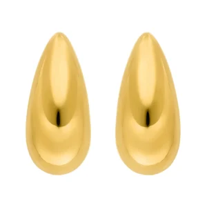 Ohrstecker Big Drop, 18 K Gelbgold vergoldet-LEAF Online