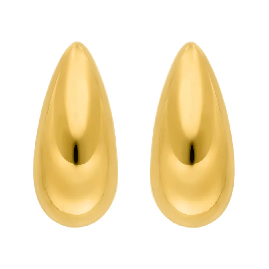 ohrstecker_big_drop__k_ge_0.webp Ohrstecker Big Drop, 18 K Gelbgold vergoldet-LEAF Online