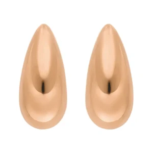 Ohrstecker Big Drop, 18 K Rosegold vergoldet-LEAF Discount