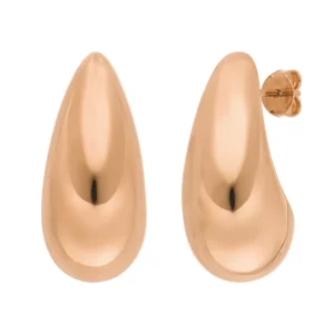 Ohrstecker Big Drop, 18 K Rosegold vergoldet-LEAF Discount