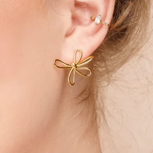 Ohrstecker Blossom, groß, 925 Sterlingsilber-LEAF Hot