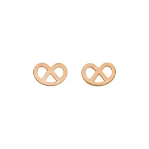 Ohrstecker Brezn, 18 K Rosegold vergoldet-LEAF Online