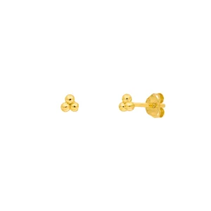 Ohrstecker Bubble, 18 K Gelbgold vergoldet-LEAF Outlet