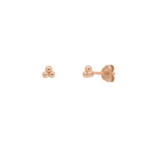 Ohrstecker Bubble, 18 K Rosegold vergoldet-LEAF Fashion