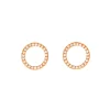 Ohrstecker Circle Of Life mit Zirkonia, 18 K Rosegold vergoldet-LEAF Hot