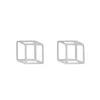 Ohrstecker Cube matt, 925 Sterlingsilber-LEAF Online