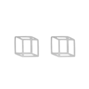 Ohrstecker Cube matt, 925 Sterlingsilber-LEAF Online