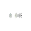 Ohrstecker Drop, Aqua Chalzedon, 925 Sterlingsilber-LEAF Clearance