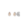 Ohrstecker Drop, Rosenquarz, 925 Sterlingsilber-LEAF Discount