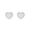 Ohrstecker Heart-Disc, matt, 925 Sterlingsilber-LEAF Discount