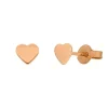 Ohrstecker Herz, 14 Karat Rosegold-LEAF Discount