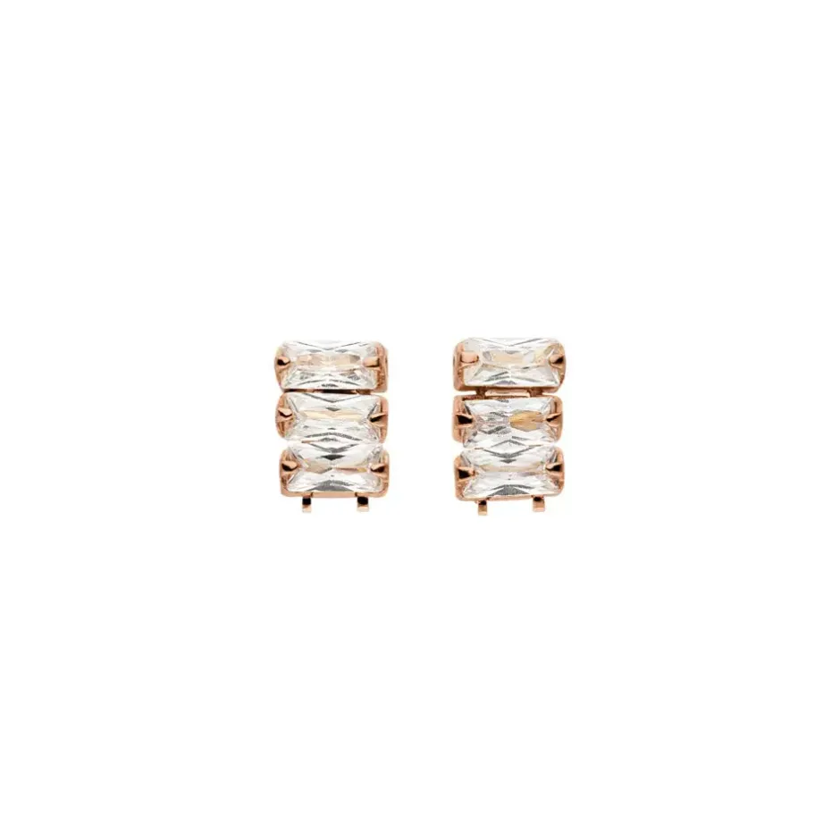 ohrstecker_ice_cube_zirko_0.webp Ohrstecker ICE CUBE, Zirkonia, 18 K Rosegold vergoldet-LEAF Online