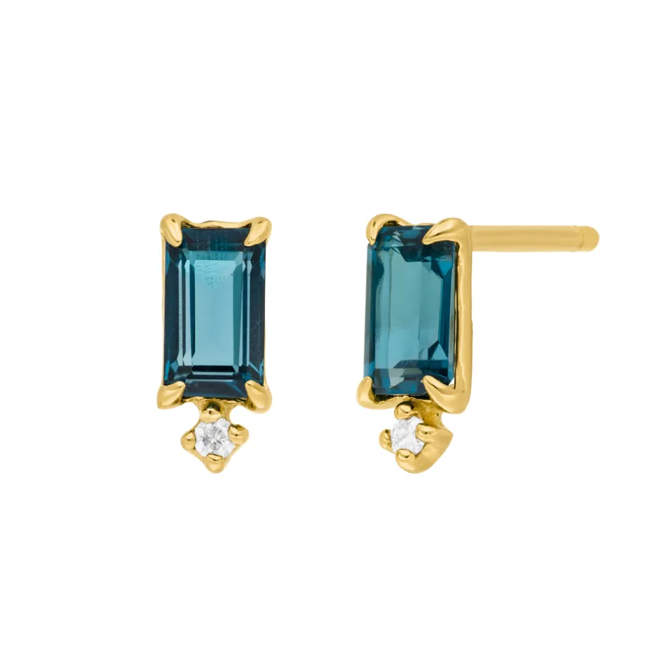 ohrstecker_london_blue_to_0.webp Ohrstecker London Blue Topaz, 14 Karat Gelbgold-LEAF Discount