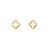 Ohrstecker MINI Clover, 18 K Gelbgold vergoldet-LEAF Outlet